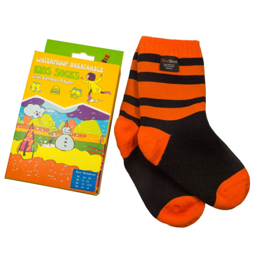 Водонепроницаемые детские носки DexShell Waterproof Children Socks, оранжевые фото 7